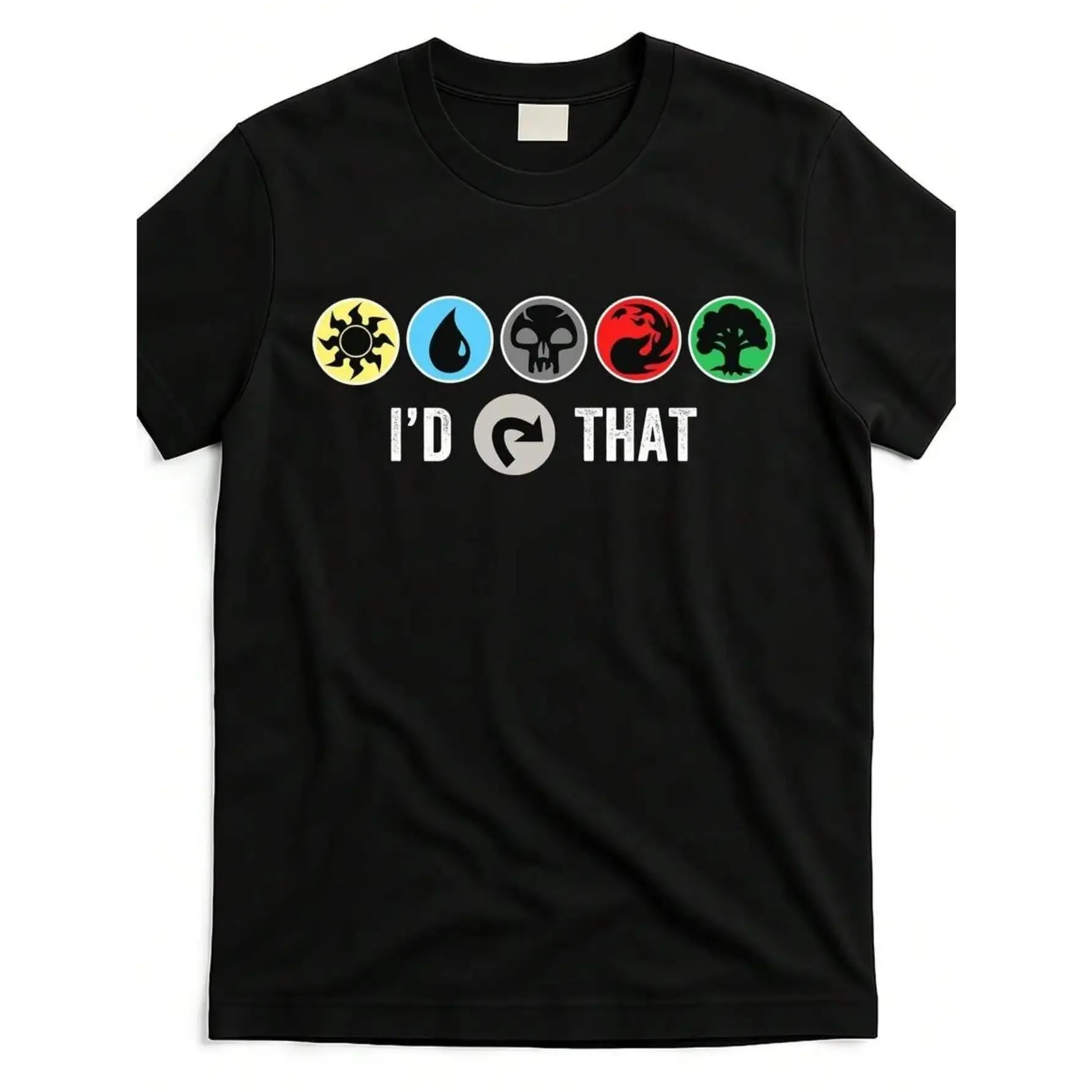 Unisex Men's T-Shirt - Gathering Magic Guild Graphic Tee With "I'D THAT" Text - Casual Shirt For MTG Fans, Tabletop RPG Convention Apparel