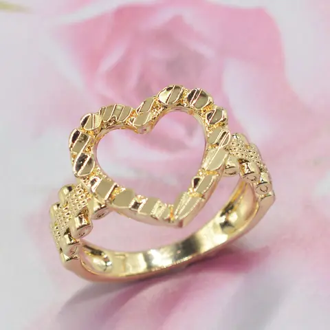 Elegant Geometric Heart Ring for Women, Heart Shaped Fashion Rings, Beautiful Rings, Perfect for Daily Wear, Valentine's Day & Christmas Gift, Ideal for Girlfriend, Family, Friends