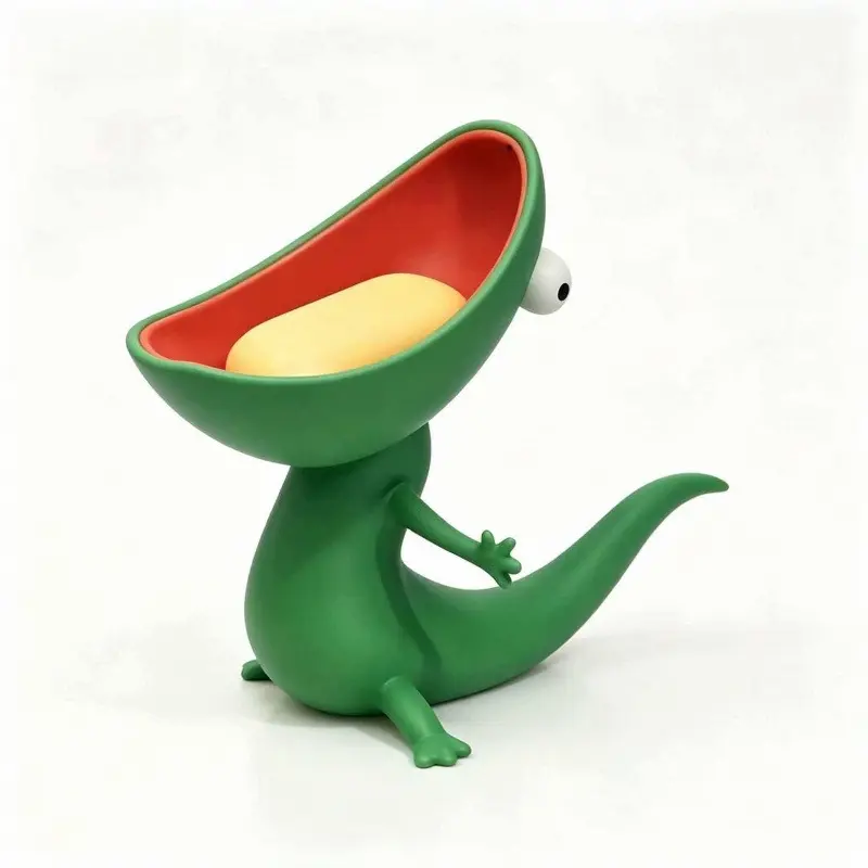 Lizard Bar Soap Holder,Bathroom Soap Dish,Cute Sponge Holder for Kitchen Sink,Key Holder,Funny Jewelry Dish,Ring Dish,Candy Bowl,Home Decor