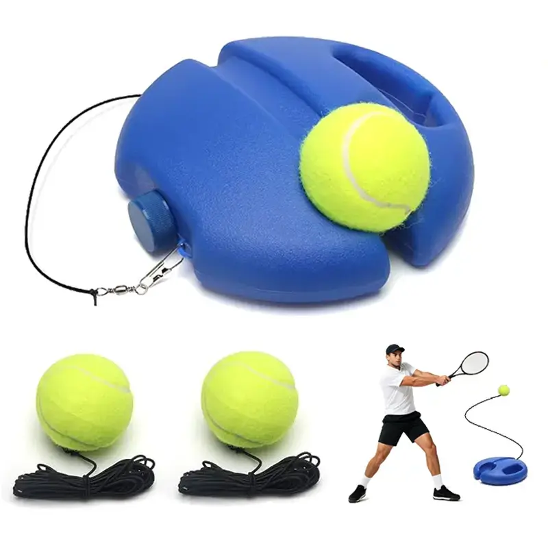 Unisex Tennis Trainer Set - Portable Innovative Tennis Training Equipment, 2 Bouncing Balls for Outdoor Use in Gardens, Parks