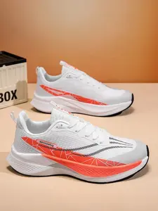 1 Pair Lightweight Breath Professional Training Running Shoes, Breathable Running Shoes, Sport Style Full Sizes For Men Women Large Mesh Quick Sweat Wicking Thick Shock Absorb Midsole Reduce Landing Impact Wear-resistant Anti-slip Wave Rubber Outsole