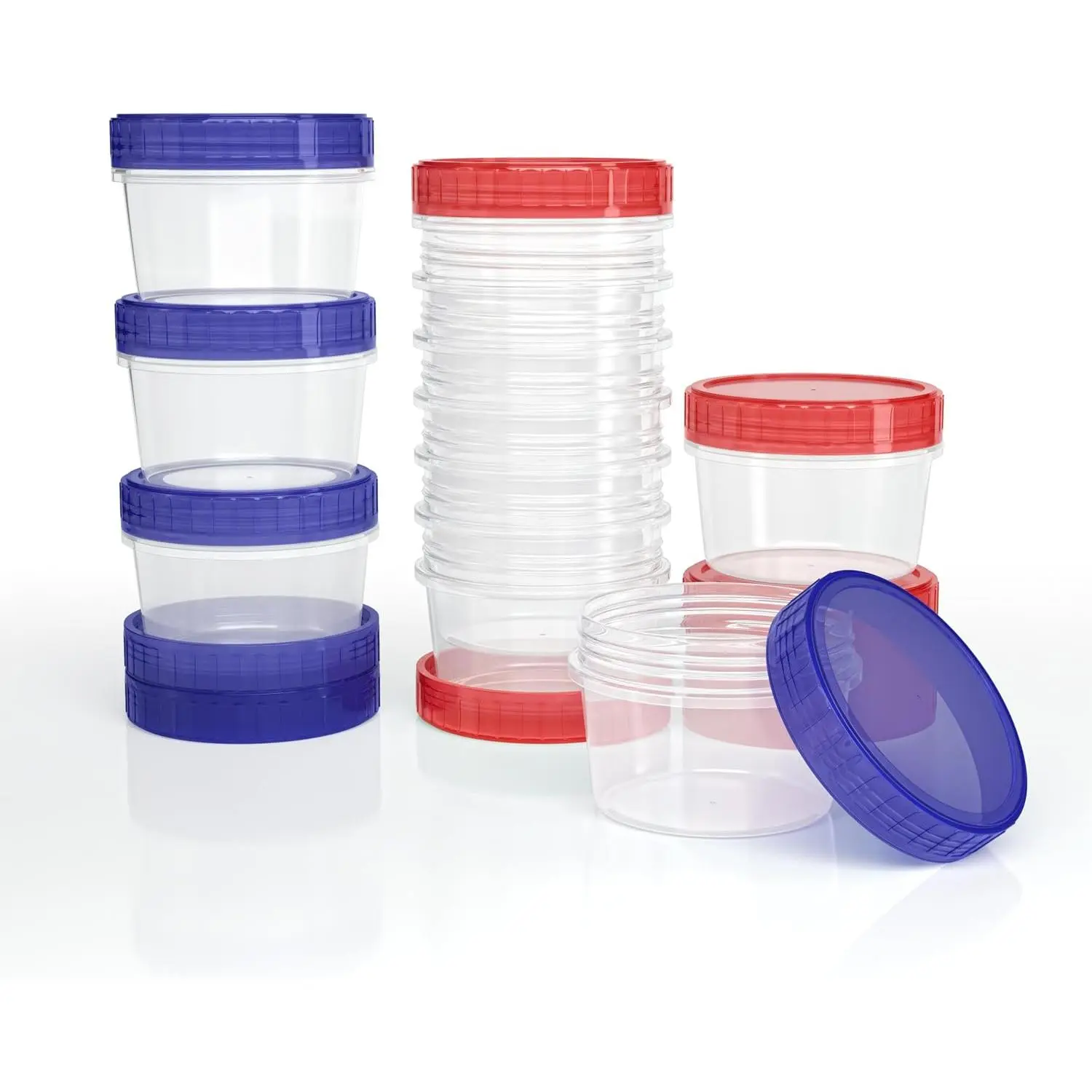 Salad Dressing Container to Go  - 2 Oz Plastic Sauce Container With Leak-Proof Twist (12 Pcs)
