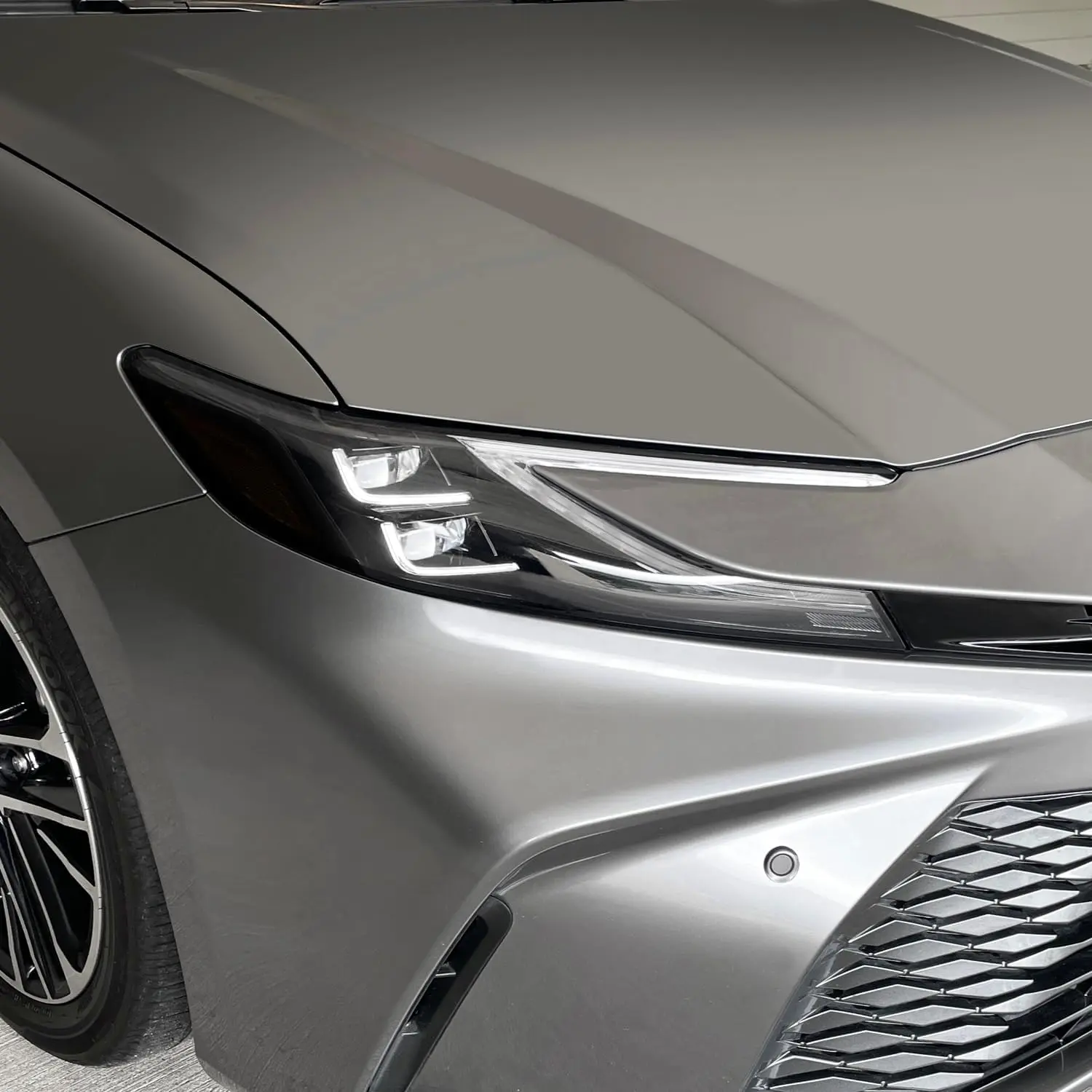 PreCut Vinyl Smoke Tint for 2025-2026 Toyota Camry Headlight (Dark Smoke, 2.Headlight Sidemarker)