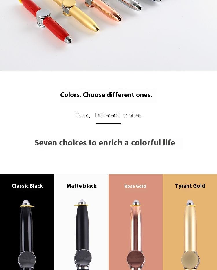 Fidget Spinner Pen Metal Ballpoint, Stress Relief Rotating Pen with LED Light, Creative Gift Pen for Students Office Writing Toys Fidget Spinner Pen Metal Ballpoint, Stress Relief Rotating Pen with LED Light, Creative Gift Pen for Students Office Writing Toys