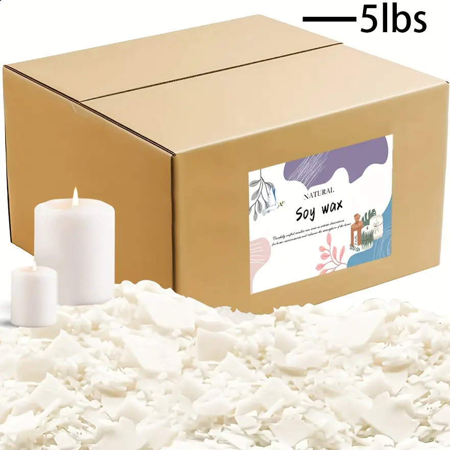 Soy Wax- For DIY Candle Making, Premium Candle Making Supplies - DIY Candle Creation for Beginners & Craft Enthusiasts（5lb）