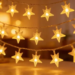 Star String Lights for Bedroom - 17 Ft 50 LED Fairy Christmas Lights Battery Operated, Indoor Outdoor Waterproof Star Twinkle Light for Tent Loft Bed Party Camping Decorfidget toys
