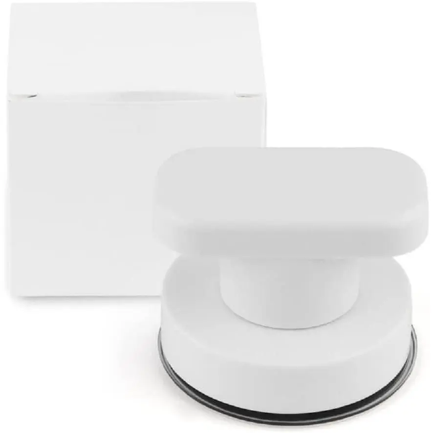 Glass Door and Window Handles, Bathroom Sliding Doors, cupboards, wardrobes, Suction Cups, Non-Marking Handles, Non-Perforated Absorption Handles (Small ) (White)
