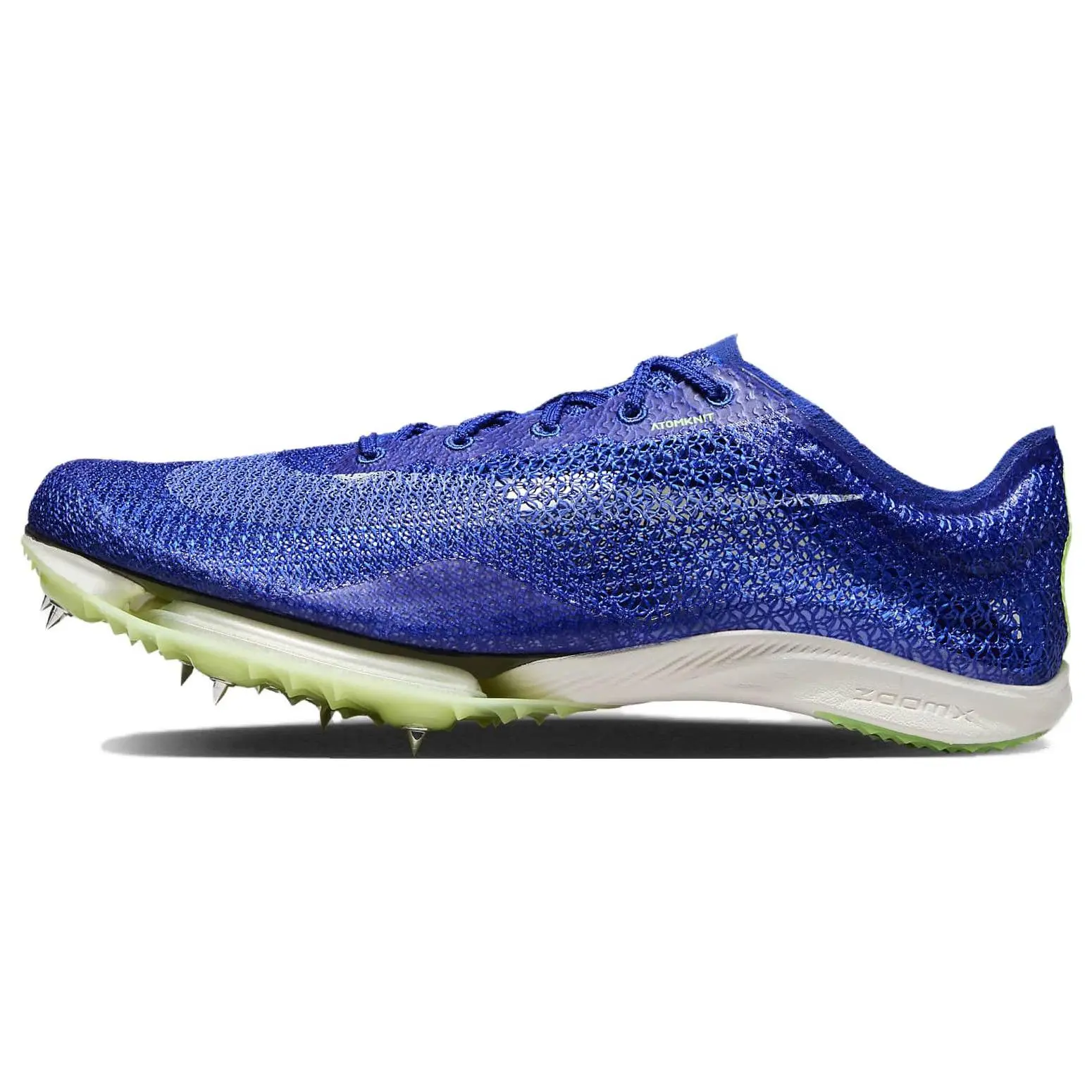 Nike Air Zoom Victory Track Spike Shoes for Men and Women – Round-Toe, Lace-Up, Low-Top, Racing Blue Verifiable, with credentials and supporting global authentication