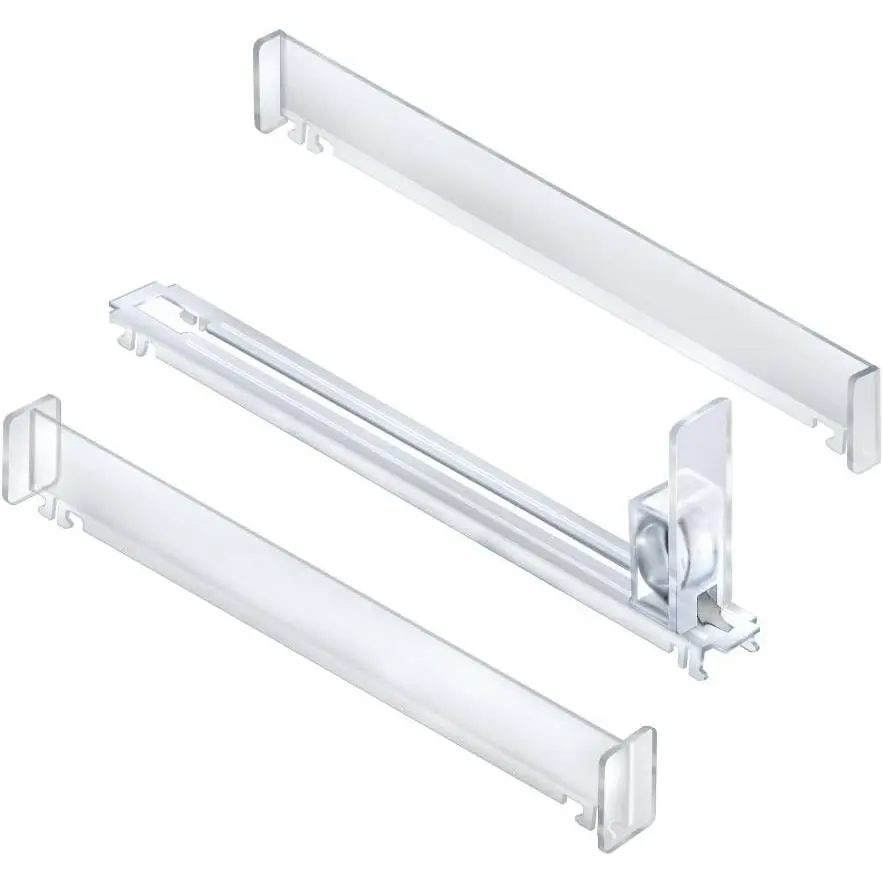 Azar Displays 225910 10-Compartment Spring Load Track Kit, Includes 2 End Dividers, 9 Center Dividers, 10 Pusher Tracks