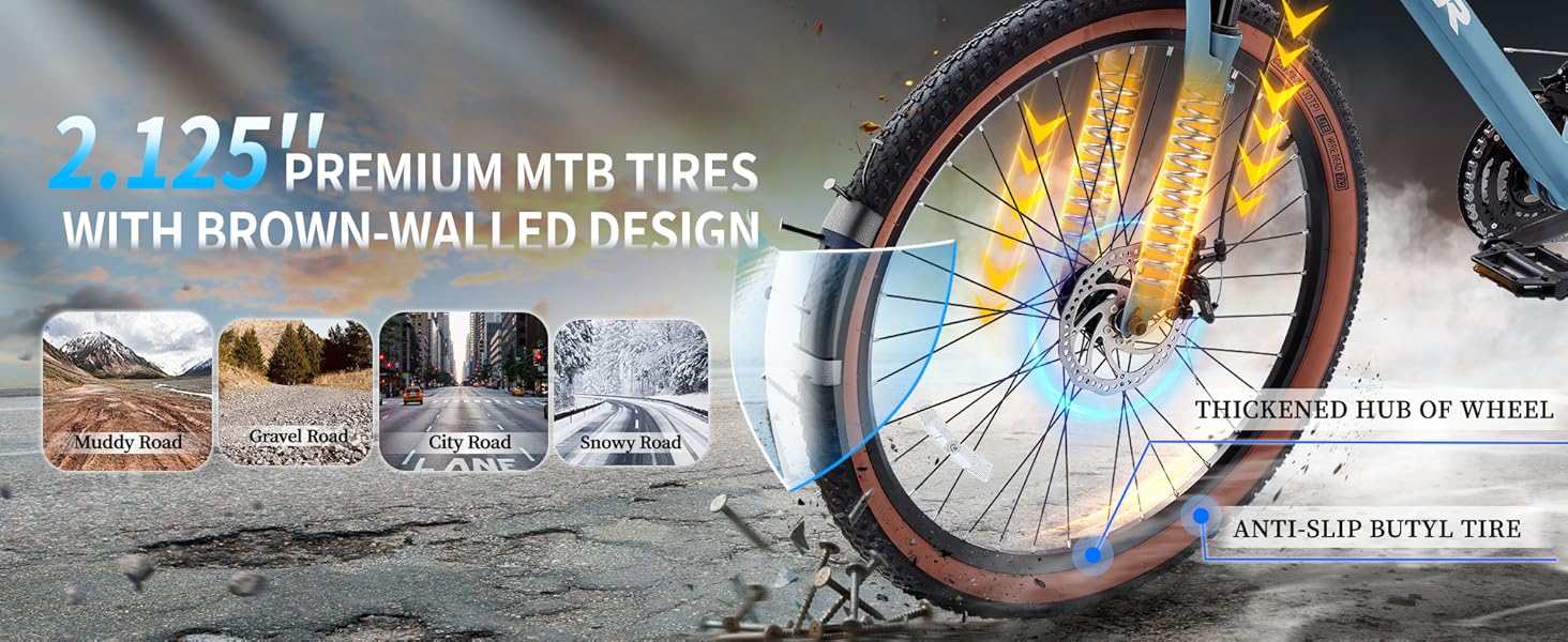 24/26 inch Kids Mountain Bike for Boys/Girls/Men/Women 21 Speeds Kids Bike, 2.125'' Tires MTB Bicycle with Suspension Fork, Dual Disc Brakes, Internal Wiring Frame, Auxiliary Handle 24/26 inch Kids Mountain Bike for Boys/Girls/Men/Women 21 Speeds Kids Bike, 2.125'' Tires MTB Bicycle with Suspension Fork, Dual Disc Brakes, Internal Wiring Frame, Auxiliary Handle