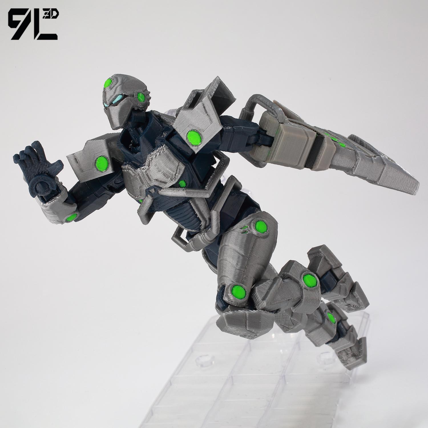 9L3D Printed Invincible Tech Jacker T13 Lucky13 Action Figure Dummy13 Motorcycle Multi-Jointed Collectible Model Toy Titan13