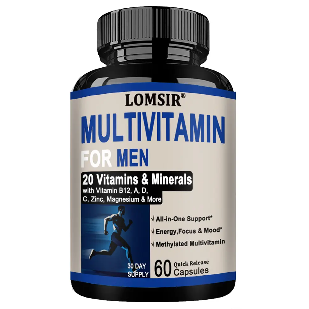 Multivitamin for Men – Methylated Mens Multivitamins & Multiminerals Capsules with Vitamin B12, A, D, C, Zinc, Magnesium & More for Complete Daily Support –  60 Capsules