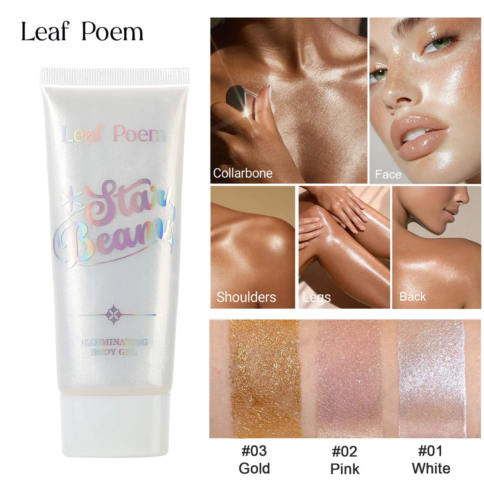 Pearlescent Sparkling Multi Functional Highlighting Liquid, Body Highlighting Liquid, Facial and Whole Body Brightening Lotion, Luminous and Explosive Brightening Oil Makeup, Body Shimmer