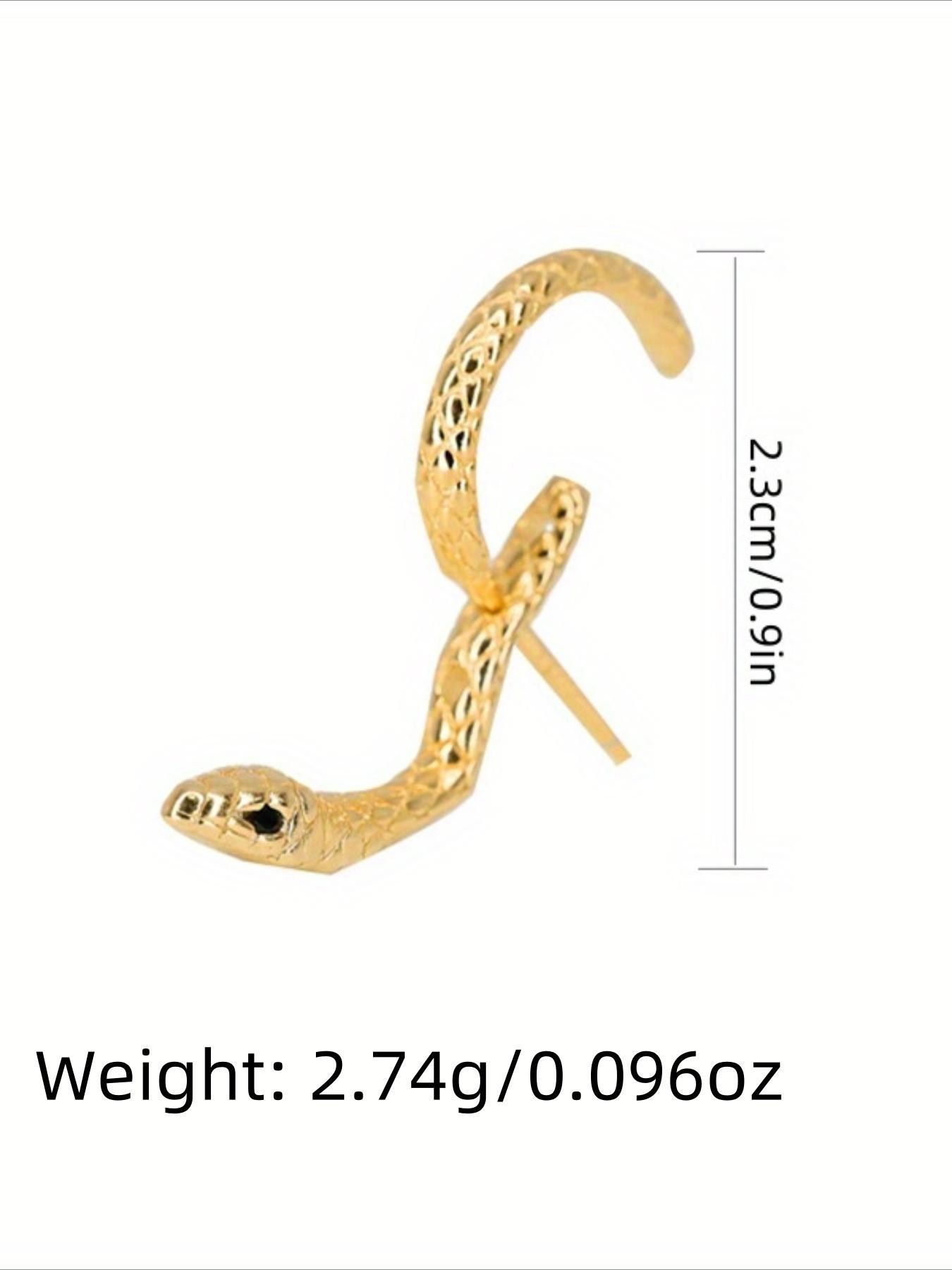 Women's Elegant Snake Design Earrings, Fashionable Jewelry for Party, Daily Clothing Decor, Casual Trendy Jewelry, Trendy All-match & Exquisite Jewelry for Birthday Gift