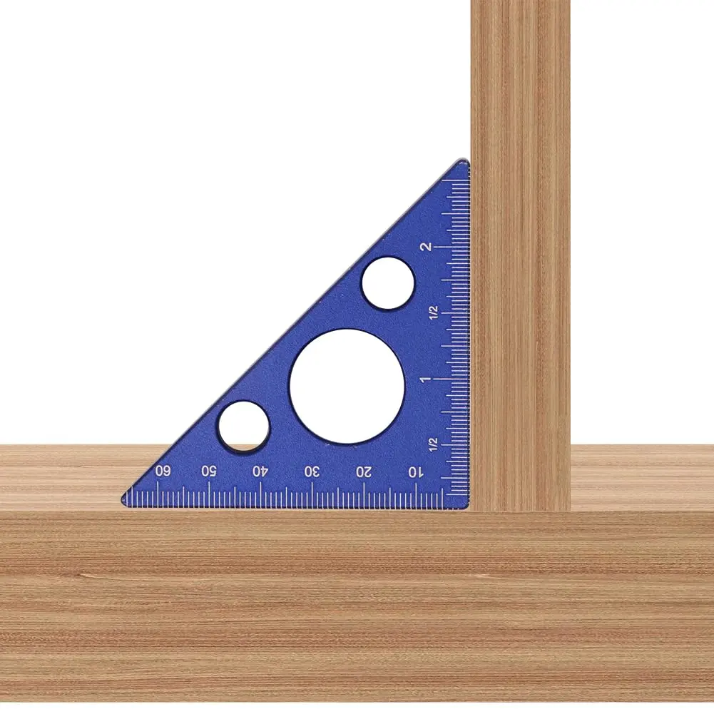 45/90  Layout Thickened Triangle Ruler, and Metric Scales Isosceles Right Triangular high-Precision Measuring Ruler,Height Measuring Tool for Table ,Router Table