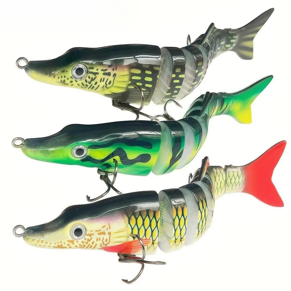 Multi-Jointed Sinking Swimbait – Lifelike Swimming Action Pike & Musky Lure, Freshwater Fishing Gear, Top Father’s Day Gift for Anglers, Artificial Fishing Lures, Simulation Fishing Lure