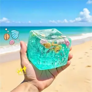 Stress Relief Ice Cube Squishy Toy – Slow Rising Sensory Fidget for Kids & Adults, Anxiety Relief Squeeze Ball for Focus, Calming & Play – Non-Toxic, Durable,Great Toy Gift