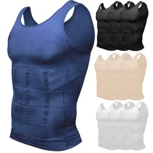 Women's Compression Shirts, 2/3 Pack Sleeveless Compression Vest, Soft Breathable Stretch Tank Tops, Body Shaping Fitted Undershirt for Gym, Running