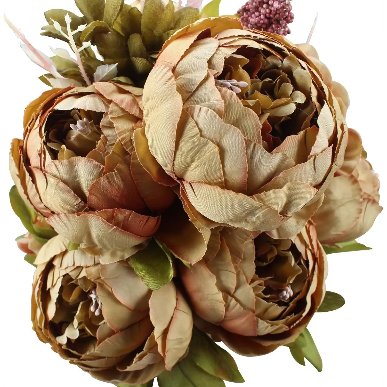 1pc Fake Flowers Vintage Artificial Peony Silk Flowers Home Decoration, Floral for Wedding Bouquet/Centerpieces, Outdoors Party Backdrop, Room/Table, and Garden/Pot Decorations