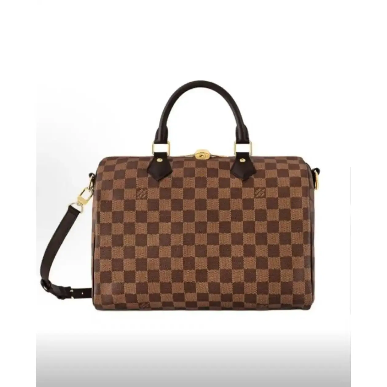 Pre-owned Louis Vuitton Speedy Bandoulière 30 Damier Ebene Shoulder Bag