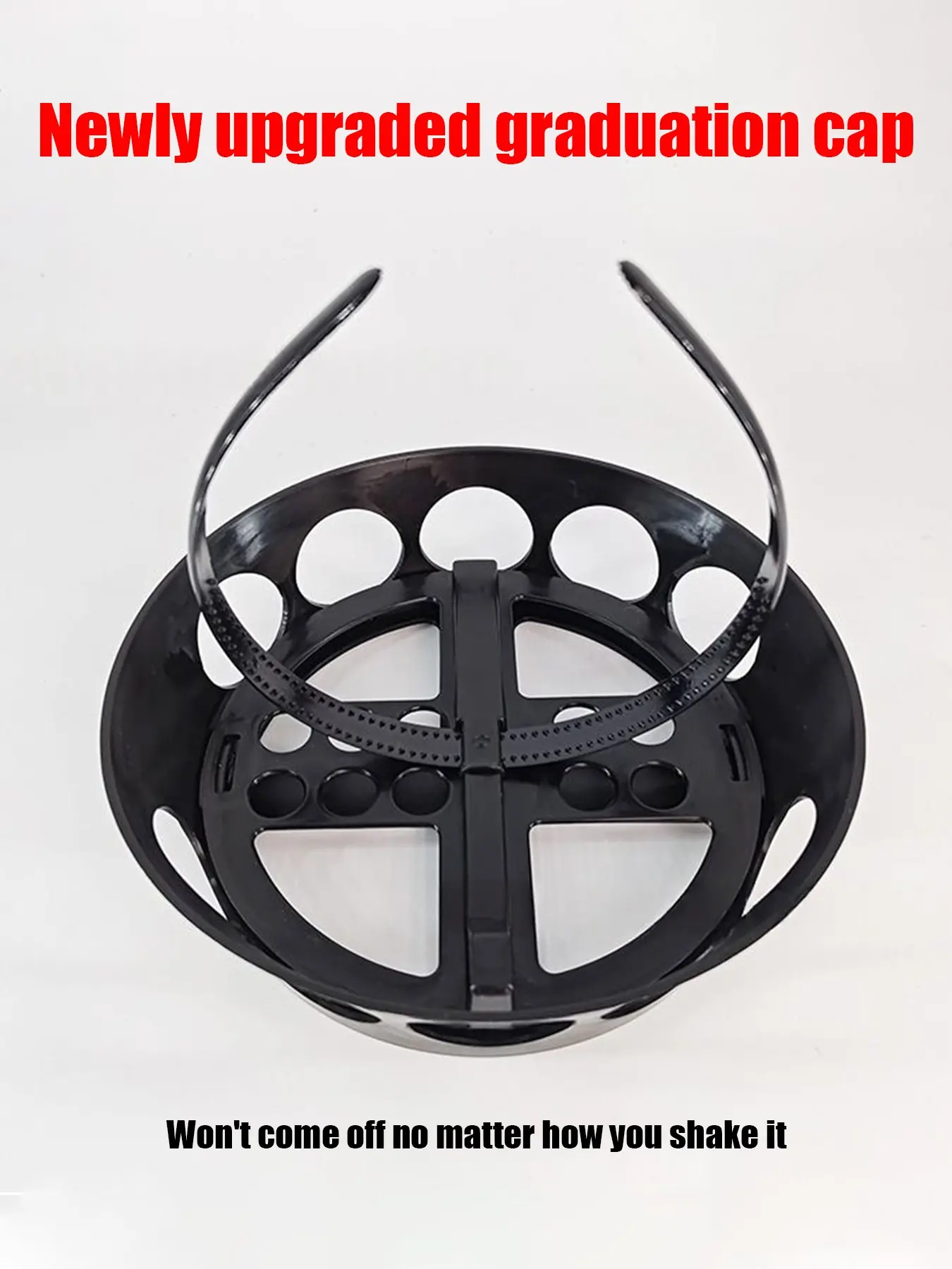 New Upgrade Graduation Hat Headband Clip, Patent Design for Perfect Fit, Ideal for Graduates, Protects Hats and Any Hairstyle