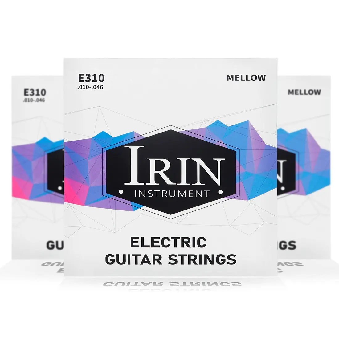 Irin E310 Electric Guitar Strings, Hex Alloy + Nickel Steel Wound, Beads, Rust-Resistant Coating, 4 Strings