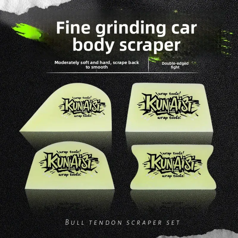 Car Film Tool Invisible Car Wrap Scraper Transparent Film Rubber Scraper Water Drain Plug Edge Soft and Hard Moderate Fine TPUScraper