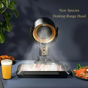 Portable USB Desktop Smoke Absorber, Smoke Eliminator, Portable Kitchen Exhaust Fan. Portable Range Hood For Kitchen, Home, Barbecue, Hot Pot