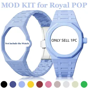 Modification Kit for Swatch X AP Royal POP Biomaterials Watch Case +Strap Pocket Changer To Wristwatch
