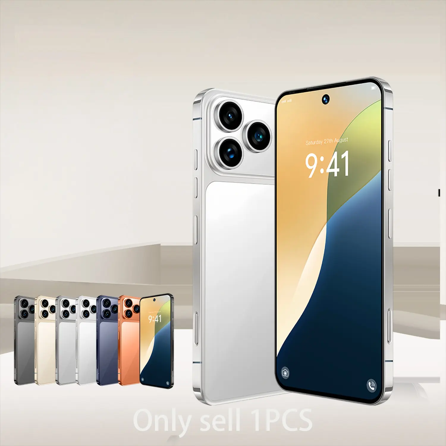 Fashion Ultra-Thin 6.8-Inch Smart Phone, 4g Full Network, Dual Sim, 3gb RAM, 64GB Storage, Android 10, Daily Use Mobile Phone, Android Mobile Phones