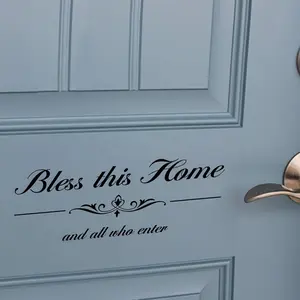 Decorative Door Stickers Set, Self-Adhesive Wall Decals for Home Doors, Waterproof and Removable, Bring Joy and Energy to Your Home