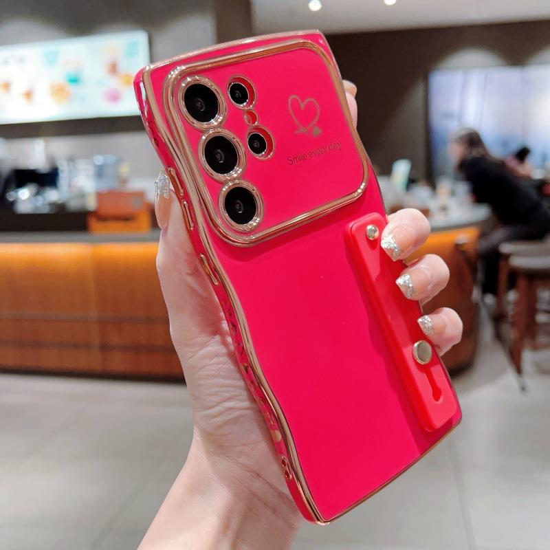 New Wave Heart Design  Phone Cover Girly Universal Camera Protector Shockproof Cases for S25/S24/S23/S22 HN8