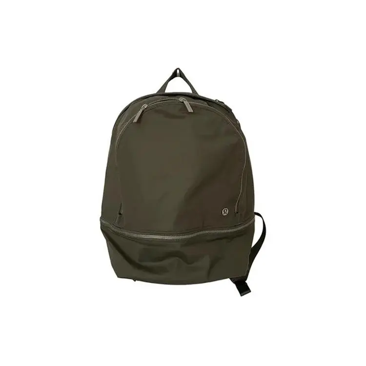 Lululemon City Adventurer 11L Backpack for Men and Women – Minimalist Zippered Polyester Bag in Sage Gray