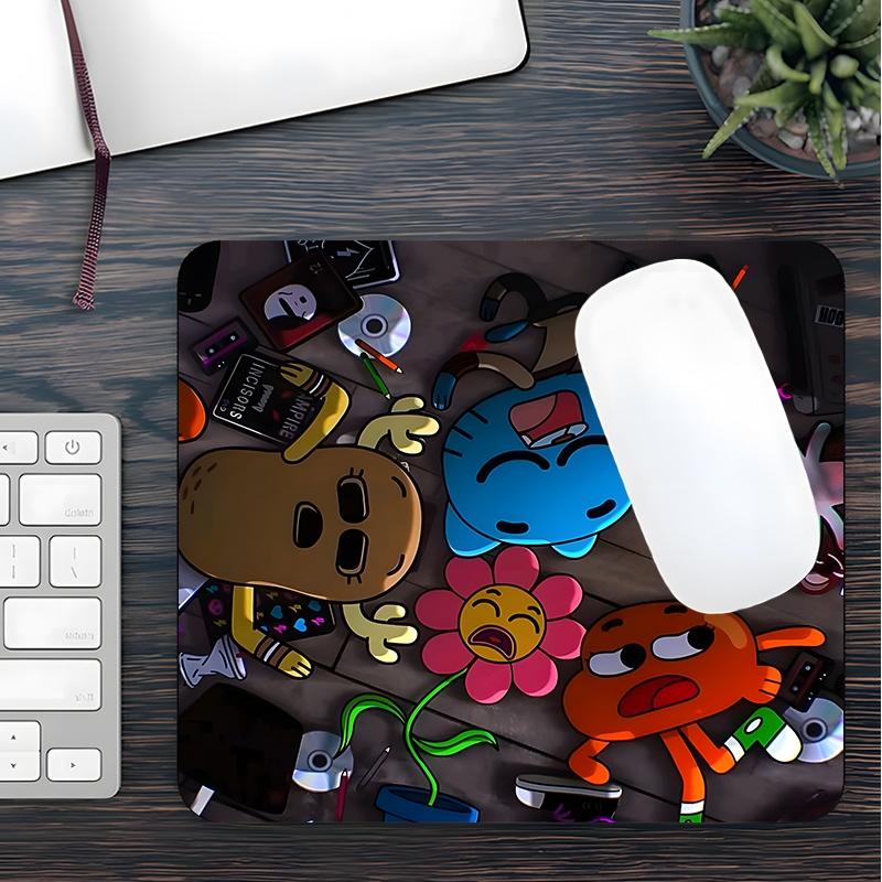 Cartoon Pattern Mouse Pad, Rectangle Gaming Mouse Pad, Non-slip Rubber Base Keyboard Mat for Home Office, Desk Decor, Mousepad