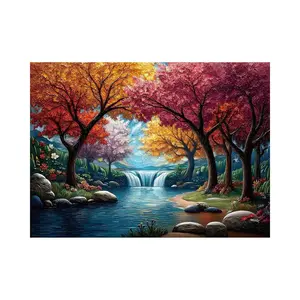 Puzzles for Adults 500 Pieces, Forest Jigsaw Puzzles 500 Pieces - Color Forest, Impossible Puzzle for Landscape Decor