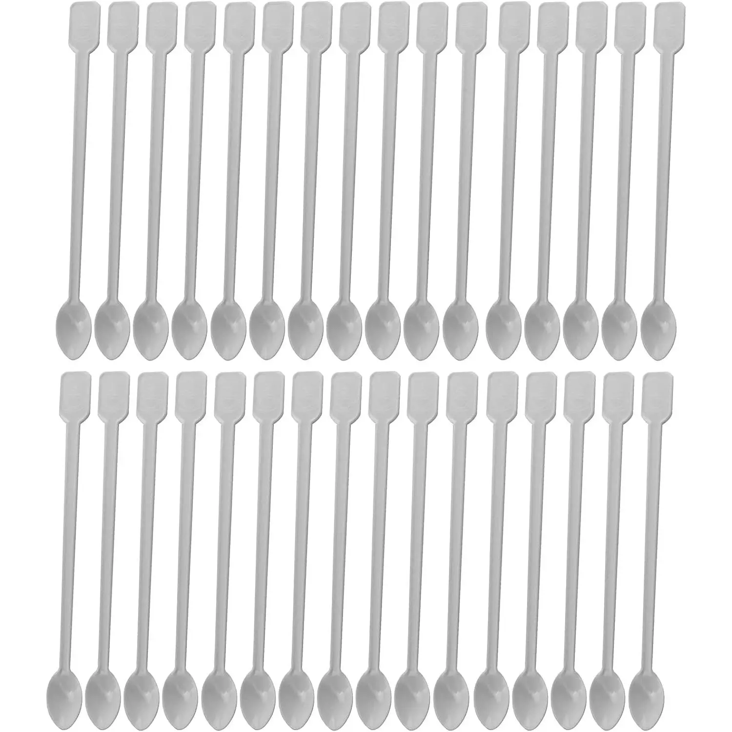 Coffee Spoon 500 PCS Disposable Tiny Coffee Tea Spoon White Plastic Stir Cocktail Sticks Mini Tea Stirrer