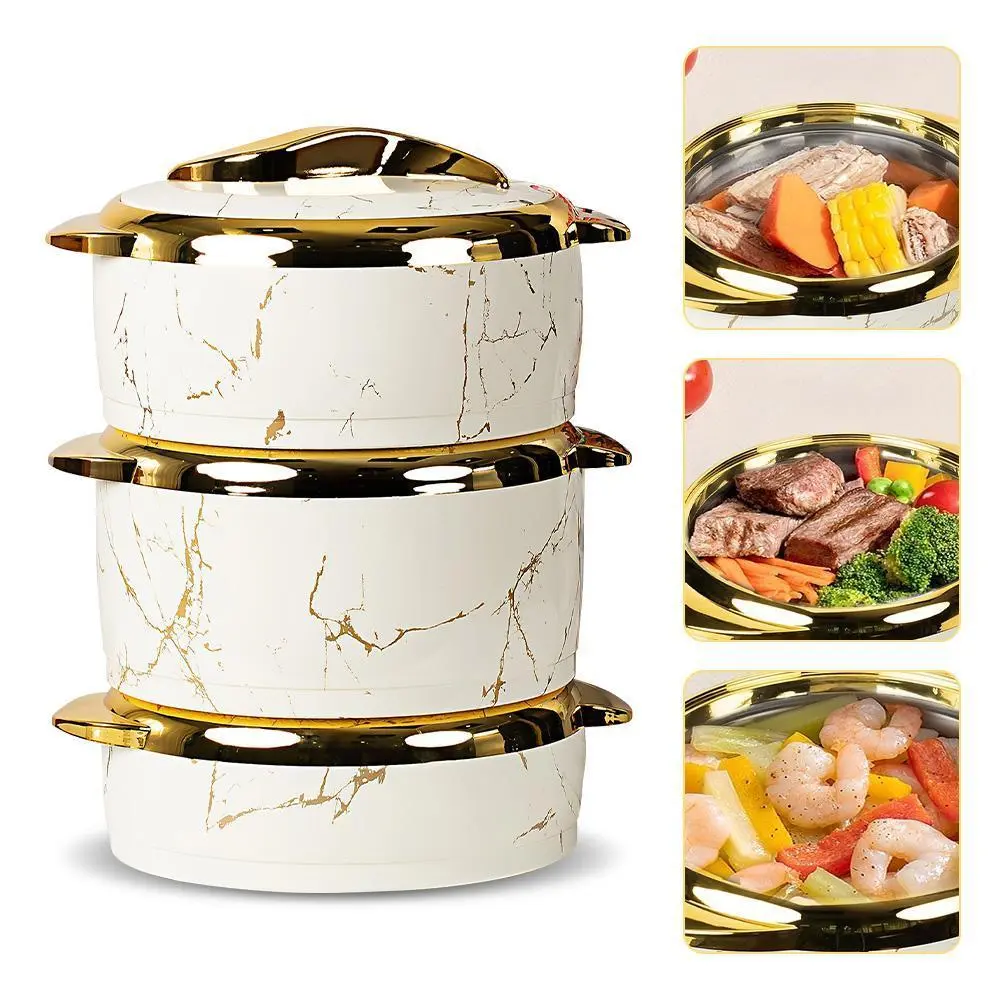 Luxury 3-Piece Thermal Casserole Dish Set with Lids, Insulated Stainless Steel Container for Hot & Cold Food#DealsForYouDays,home essentials