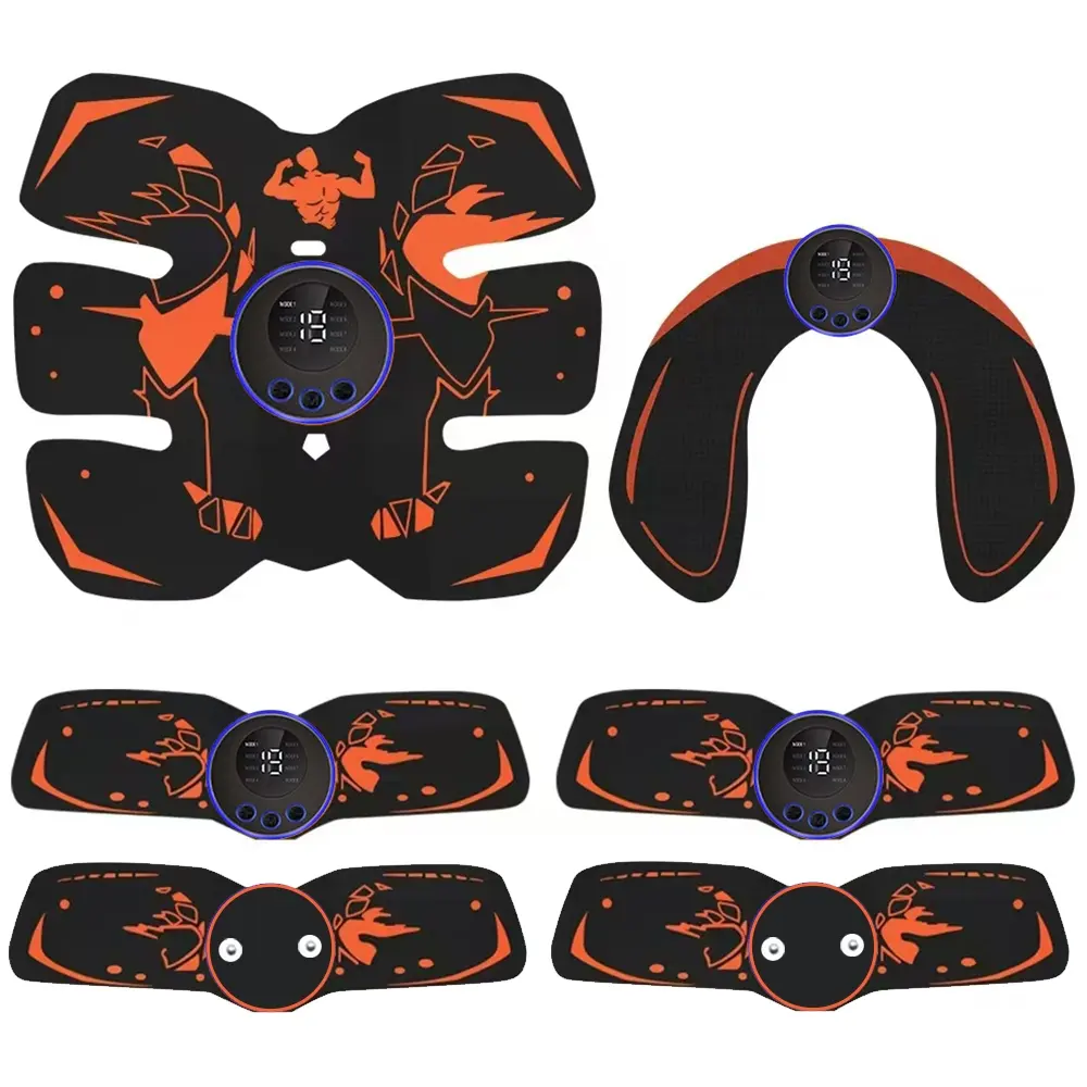 Smart Gym System Abdominal Trainer, Buttocks Massager, Core Glutes Trainer, Muscle Strength Training, Home Gym Essential, Rechargeable Wellness Belt, for Men & Women