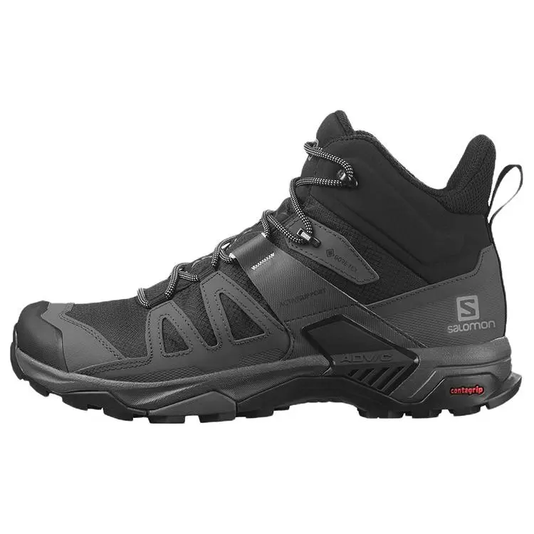 Men's Salomon X Ultra 4 Mid Gore-Tex Hiking Boots - Waterproof, Traction-Enhanced Breathable Outdoor Footwear, Trekking Shoes, House White Maison Mihara Verifiable Official Shoes with Global Authentication Credentials