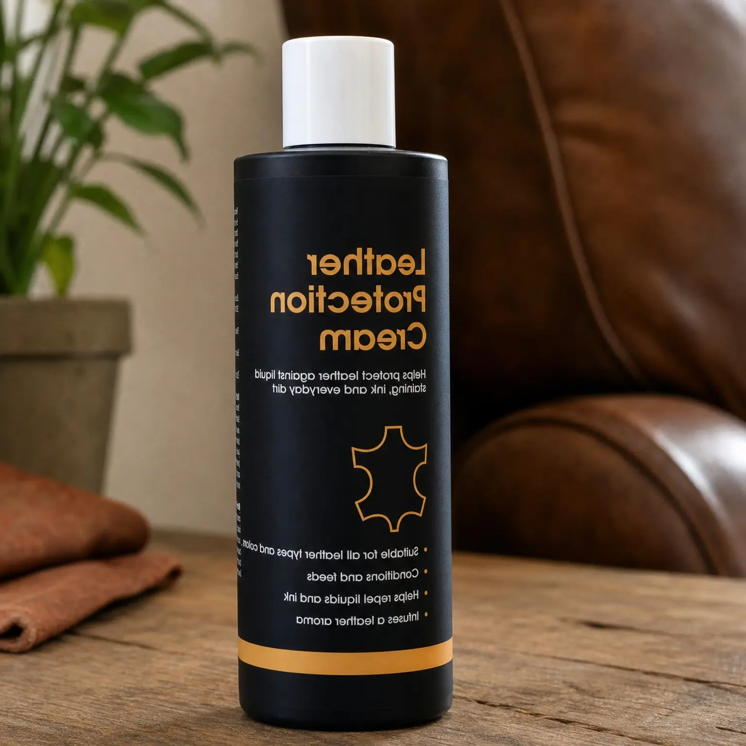 Leather Protection Cream | 2-in-1 Leather Conditioner & Waterproofing Protector for Furniture, Shoes, Car Seats & More | Prevents Stains While Nourishing | 8.5oz/250mlGift