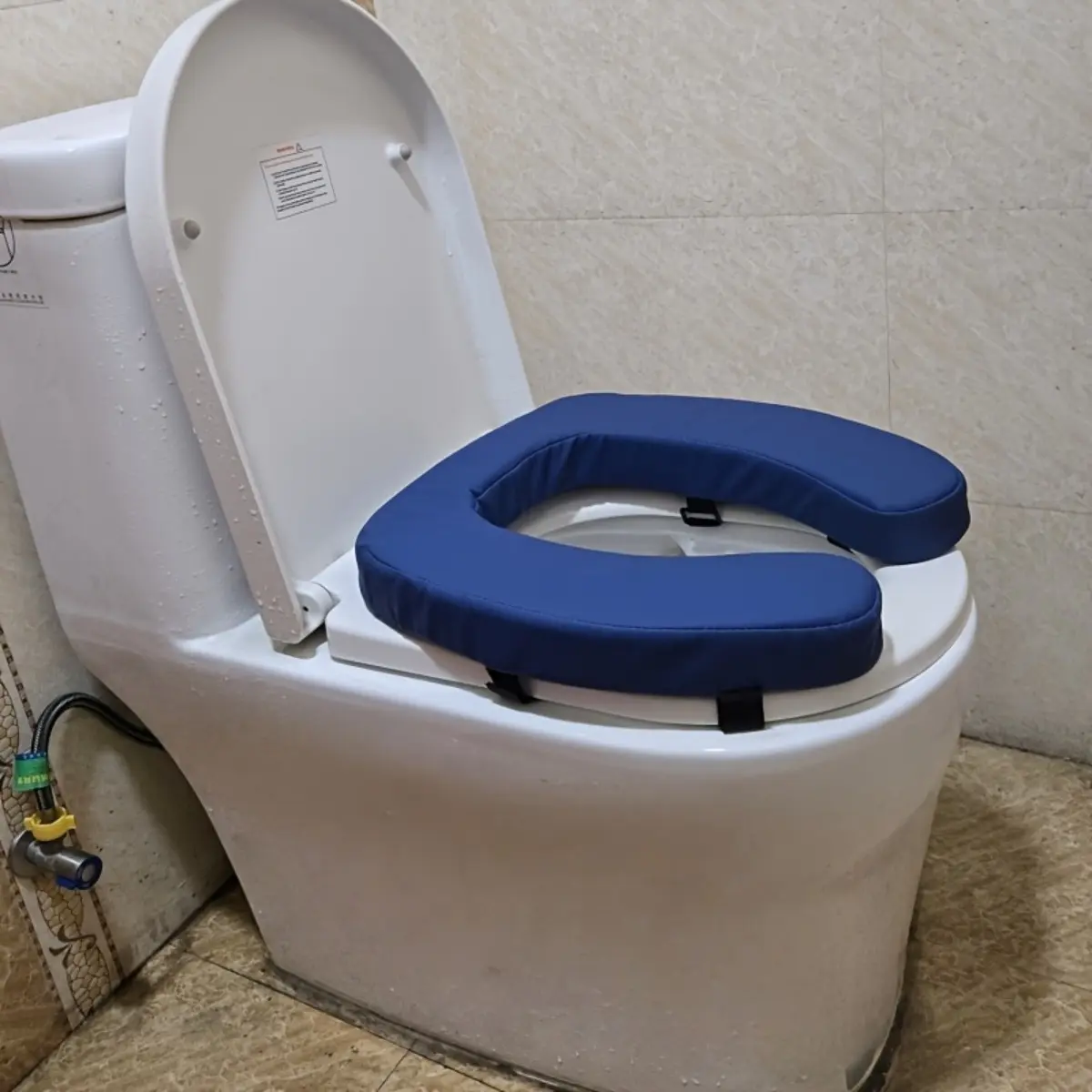 2 Inch Raised Toilet Seat Cushion for Seniors, Ergonomic U Shaped Toilet Seat Pad with Non Slip Surface and Soft Padding, Removable Washable Cover, Fits Standard Toilets, Easy Installation for Elderly, Limited Mobility Users, Home Bathroom Comfort