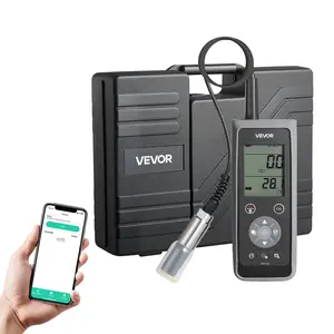 VEVOR Dissolved Oxygen Meter, 0.0-50.0 mg/L Measurement Range, Portable Dissolved Oxygen Tester Kit with 13.1 ft Electrode Cable, Bluetooth/USB Data Transfer, 750 Data Sets Storage, DO Meter for Pond