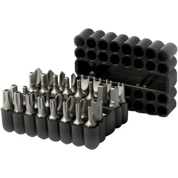 70009 33-Pc  Bit Set - SAE, Metric Hex &  Bits,  |  Extension Bit Holder; Includes Torq, Spanner & Triwing Bits