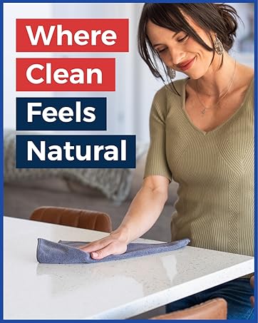 Microfiber Cleaning Cloths (12.5"x12.5") - Premium 1200 Washes Reusable Towels - Ultra Absorbent Lint Free for Car Wash, Detailing, Glass, Mirror & Kitchen - Streak Free Shine