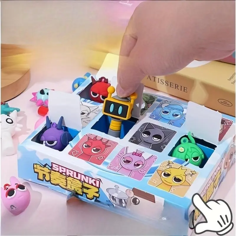 12-Piece Sprunki Rhythm Box Cute Collectible Figurines, Perfect Holiday Gift, Fun Music-Themed Handmade Toys, Ideal for Kids & Adults, Cute Cartoon Figurine, Plastic Figurines