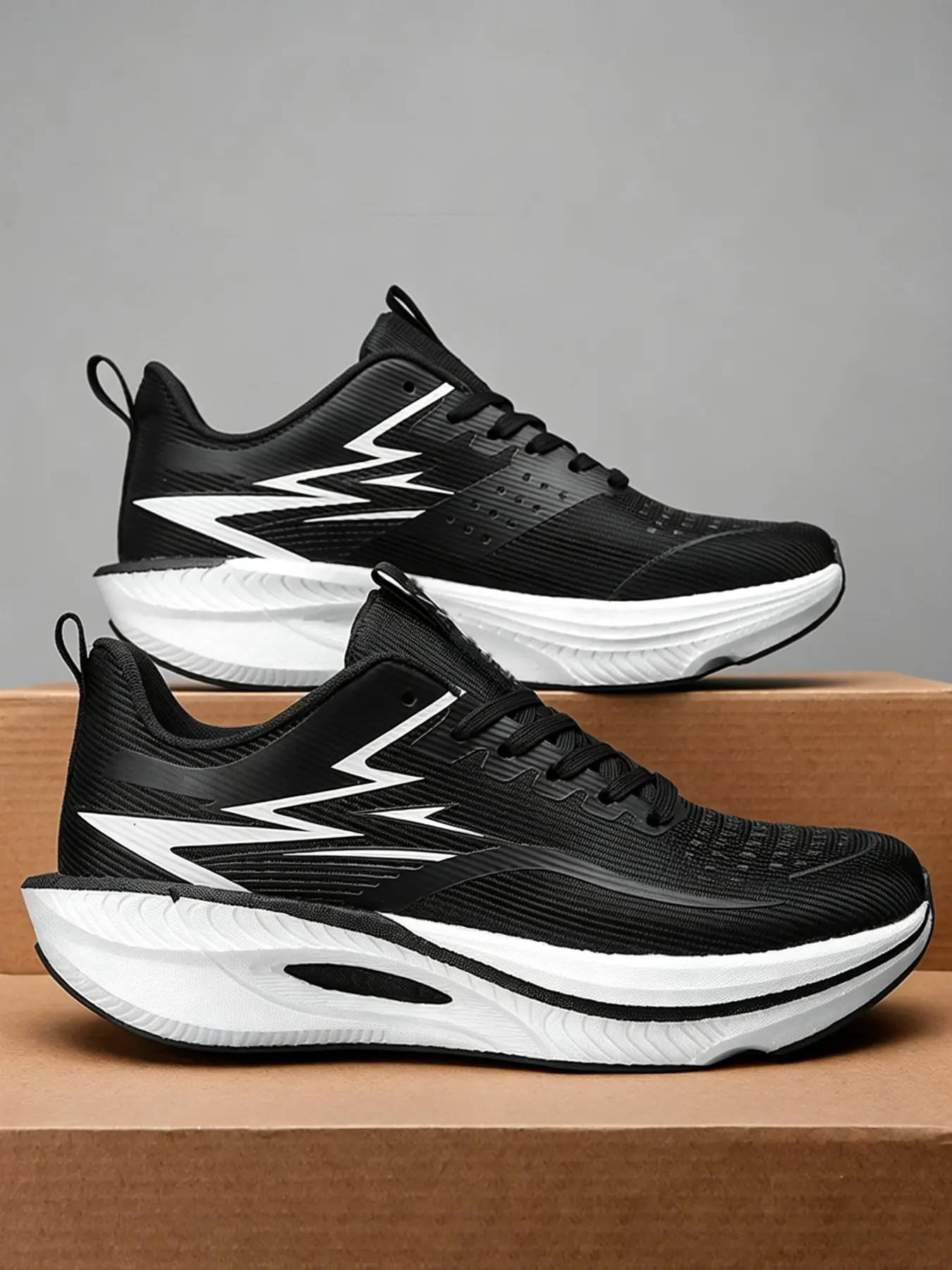 Unisex Color Block Gradient Running Shoes, Lightweight Anti-Slip Breathable Mesh Sneakers for Students, Daily Casual Jogging, Daily Outfits & Outdoor Sports