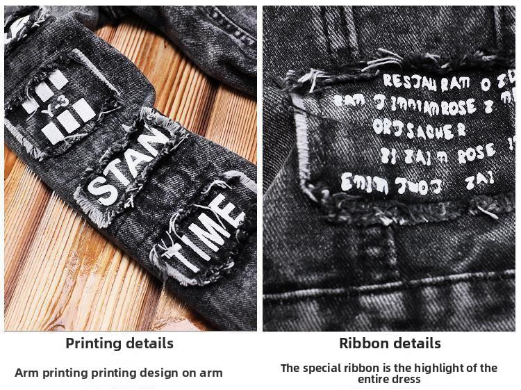 sets for men clothing Spring Autumn Mens Denim Jacket + Jeans Pants Set Fashion Single Breasted Coat Trousers Two Piece Denim suit Clothes Sleeve Sleeved Basic Formal Menswear 2 Piece Denim Outfit Jean Jacket and Jeans Set Denim Set (Belt not include