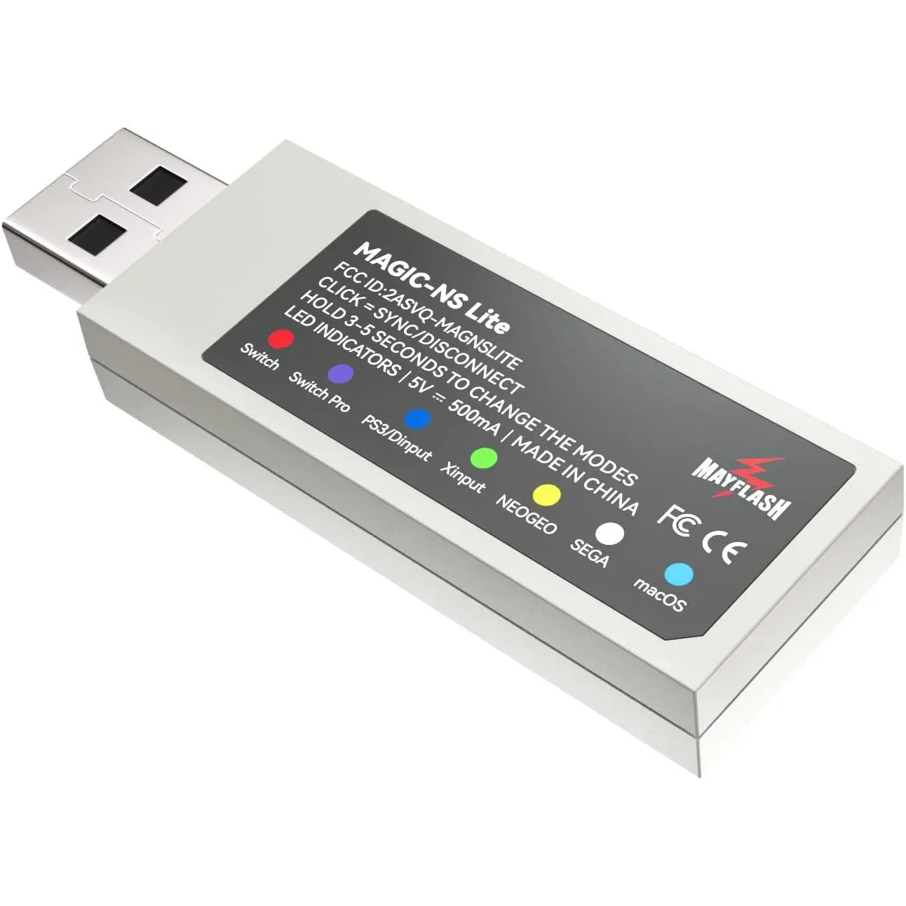 Magic-NS Lite Wireless Bluetooth USB Adapter for Switch, Switch 2, Windows, macOS, Raspberry Pi, Compatible with Xbox Series X & S, PS5 Controller and More