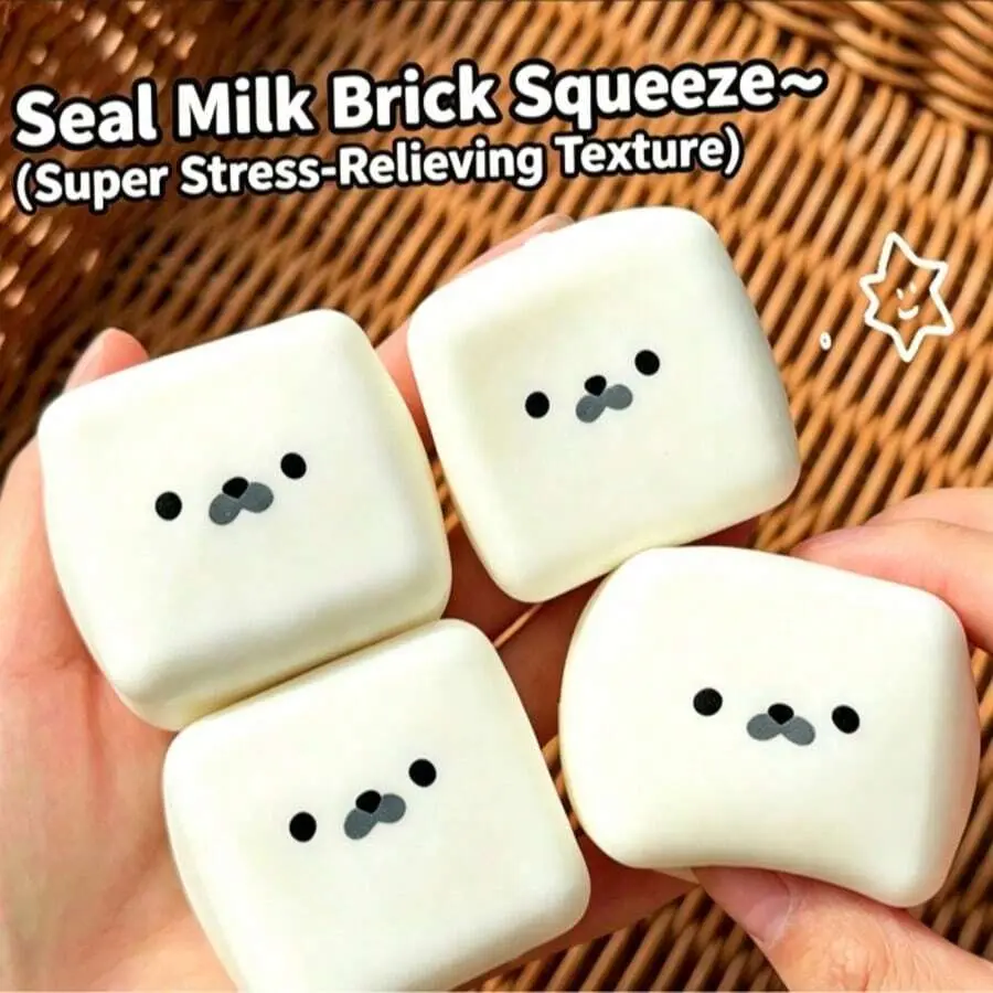 1pc Seal Squishy Stress Relief Toy, Slow Rebound, Shapeable, Super Soft, Smooth Squeeze Feel