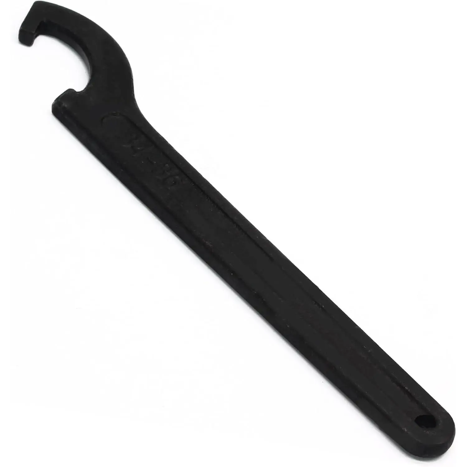 C Hook Spanner Wrench, Black, for 34-36mm Round Nut Collet Chuck | Adjustment Hook Wrench Tool, Carbon Steel
